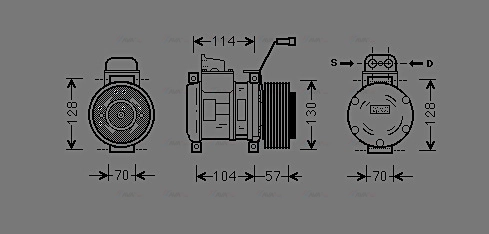 Compressor, air conditioning (MEK190)