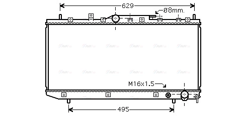Radiator, engine cooling (TOA2324)