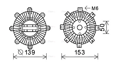 Clutch, radiator fan (MTC222)