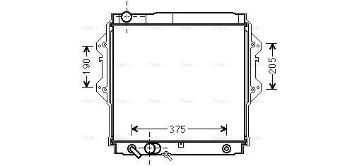 Radiator, engine cooling (TO2561)