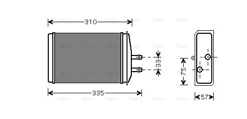 Heat Exchanger, interior heating (SA6016)