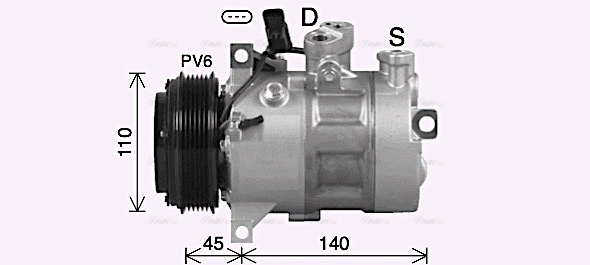 Compressor, air conditioning (MSAK747)
