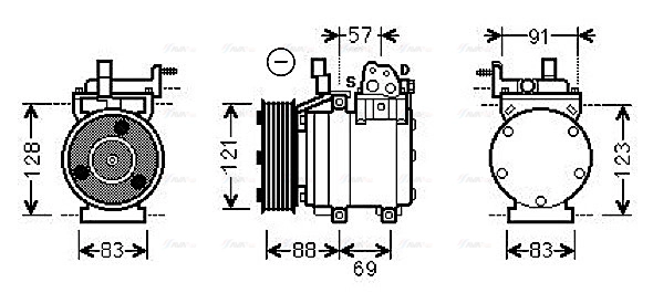 Compressor, air conditioning (HYK258)