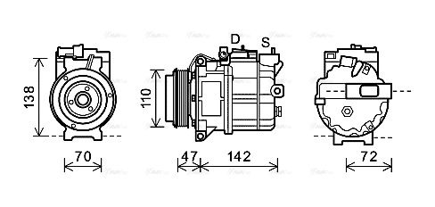 Compressor, air conditioning (AUK208)