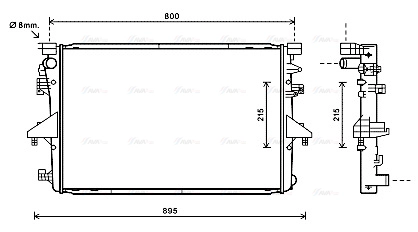 Radiator, engine cooling (VNA2317)