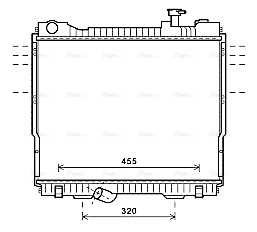 Radiator, engine cooling (DN2418)