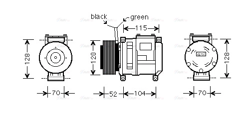 Compressor, air conditioning (JDAK022)