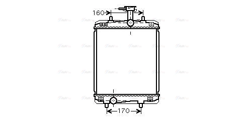 Radiator, engine cooling (TO2360)