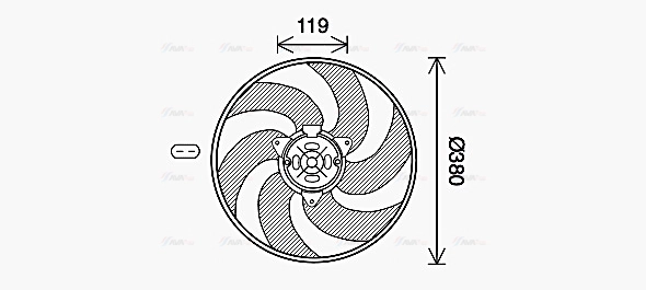 Fan, engine cooling (CN7555)