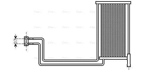 Oil Cooler, automatic transmission (BW3368)