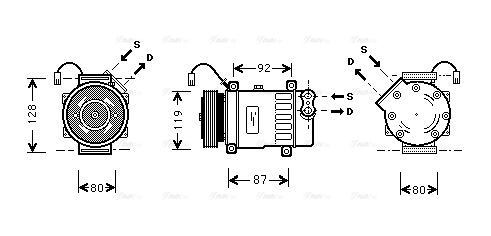 Compressor, air conditioning (CNK217)