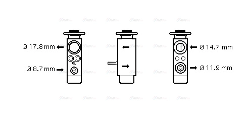 Expansion Valve, air conditioning (BW1088)