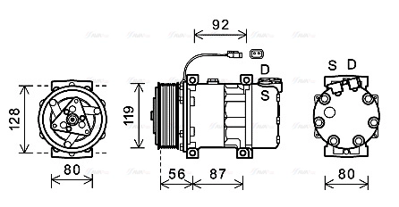 Compressor, air conditioning (SCAK033)