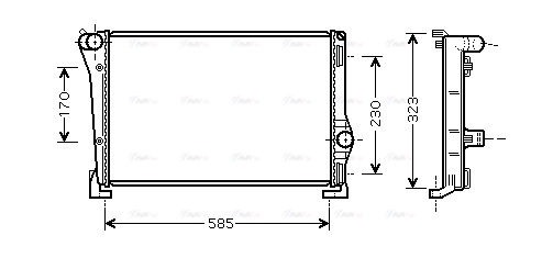 Radiator, engine cooling (FTA2279)