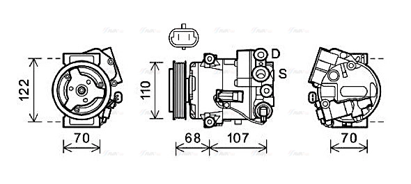 Compressor, air conditioning (OLAK594)