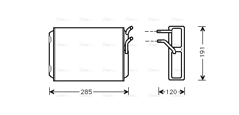 Heat Exchanger, interior heating (VO6096)