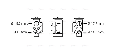 Expansion Valve, air conditioning (VN1311)
