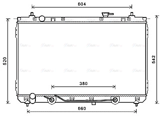 Radiator, engine cooling (KA2231)