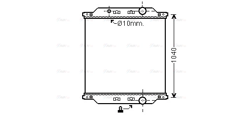 Radiator, engine cooling (RE2073N)