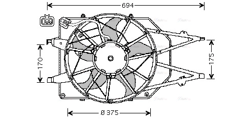 Fan, engine cooling (FD7508)