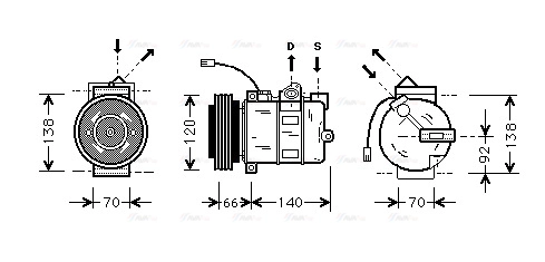 Compressor, air conditioning (AIAK150)