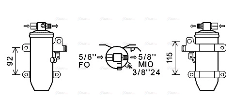 Dryer, air conditioning (RED115)