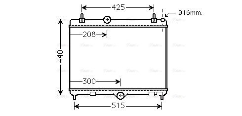 Radiator, engine cooling (PEA2358)