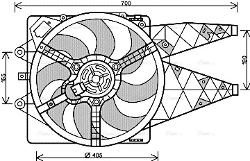 Fan, engine cooling (FT7568)