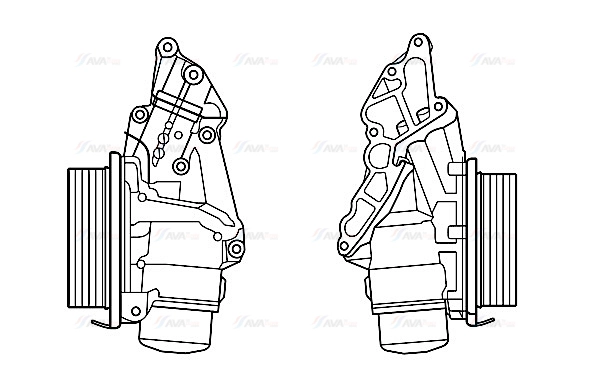 Oil Cooler, engine oil (MS3688H)