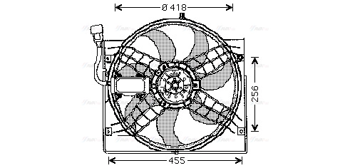 Fan, engine cooling (BW7525)