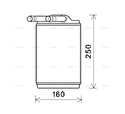 Heat Exchanger, interior heating (MSA6680)
