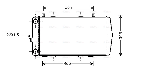 Radiator, engine cooling (SA2004)