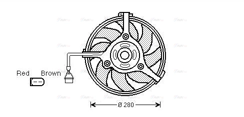 Fan, engine cooling (AI7510)