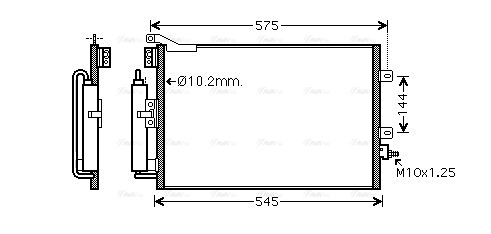 Condenser, air conditioning (RT5395D)