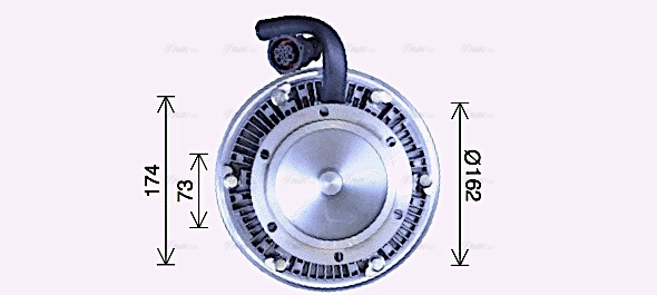 Clutch, radiator fan