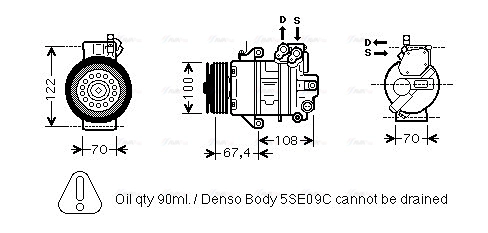 Compressor, air conditioning (MCK009)