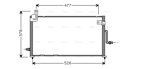 Condenser, air conditioning (DW5044)