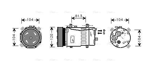 Compressor, air conditioning (VNK049)