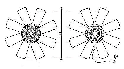 Clutch, radiator fan (VLF068)