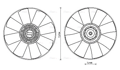 Clutch, radiator fan (IVF130)