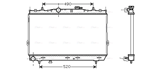 Radiator, engine cooling (HY2185)