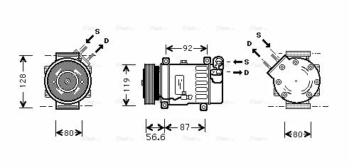 Compressor, air conditioning (CNK238)