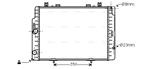 Radiator, engine cooling (MS2133)
