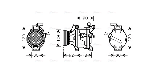 Compressor, air conditioning (TOK446)
