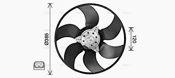 Fan, engine cooling (RT7665)