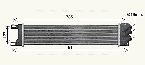 Radiator, engine cooling (FD2687)