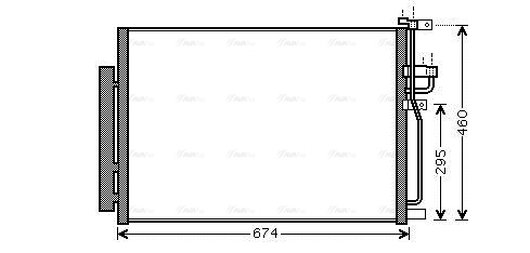 Condenser, air conditioning (OLA5436D)