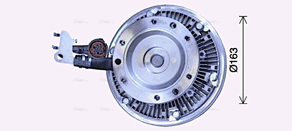 Clutch, radiator fan