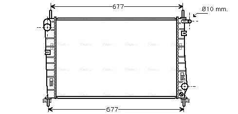 Radiator, engine cooling (FDA2185)