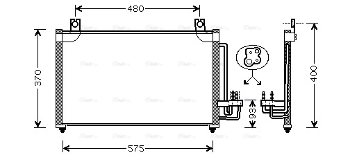 Condenser, air conditioning (KA5031)